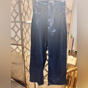 Abercrombie & Fitch Dark Blue Wide Leg Jeans